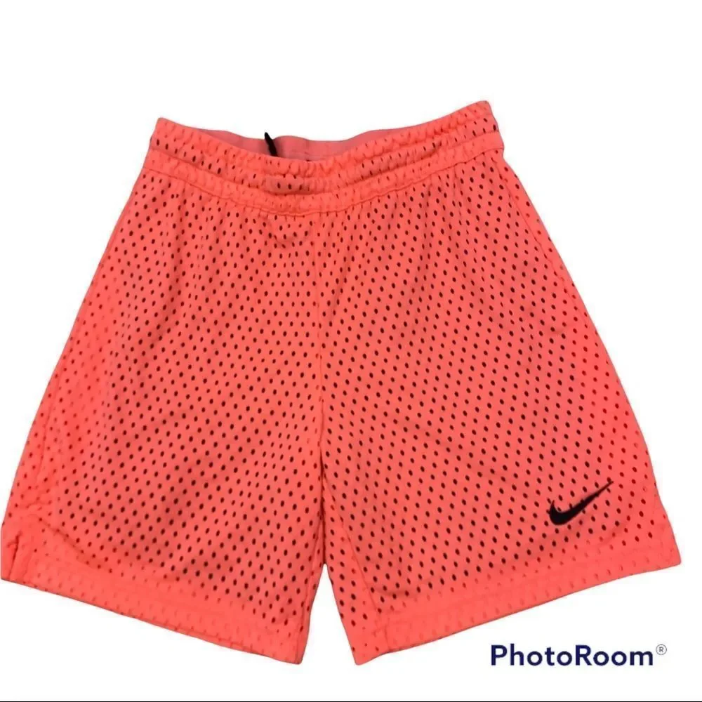 Girls Nike Lava Glow Lined Mesh‎ Athletic Shorts Size Medium